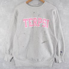 画像2: 90's Champion REVERSE WEAVE USA製 "TERPSI" プリントスウェット XL (2)