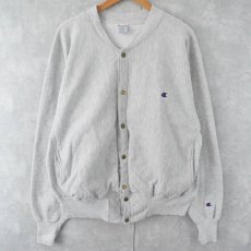 画像1: 90's Champion REVERSE WEAVE フルスナップスウェット L (1)