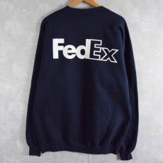 画像1: 90's Lee USA製 "FedEx" 企業ロゴプリントスウェット L (1)
