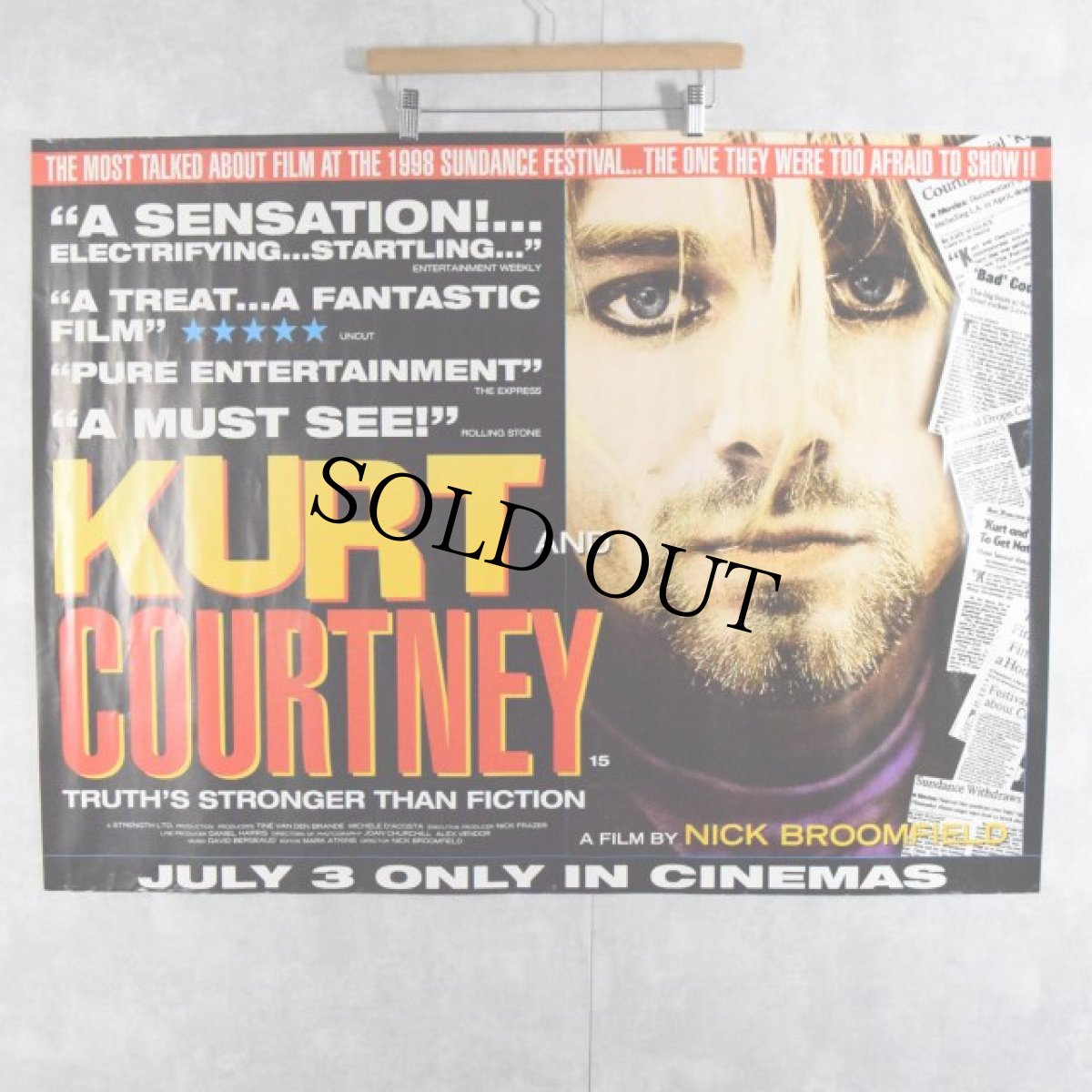 画像1: 【SALE】 1998 "Kurt & Courtney" Documentary Movie Poster (1)