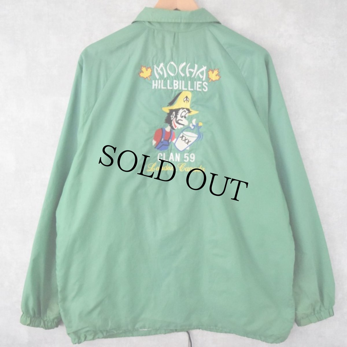 画像2: 70's ワッペン付き ナイロンコーチジャケット (2)