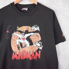 画像1: 90's MADMAN アメコミ キャラクタープリントTシャツ L (1)
