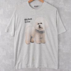 画像2: 80's USA製 "Bichon Frise" 犬プリントTシャツ L (2)