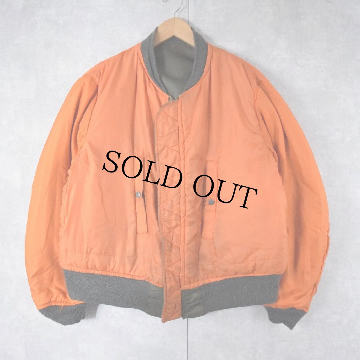 画像2: 60's USAF E-Type MA-1 フライトジャケット LARGE (2)