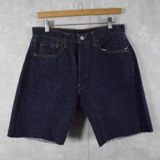 画像1: 60〜70's LEVI'S 501 BIGE カットオフデニムパンツ W31 (1)