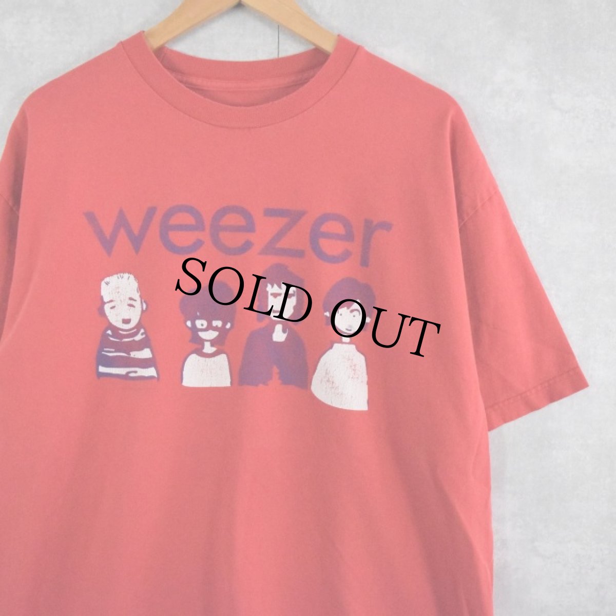 画像1: Weezer オルタナロックバンドTシャツ (1)