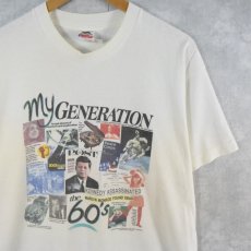 画像1: 90's "MY GENERATION the 60's" コラージュプリントTシャツ L (1)