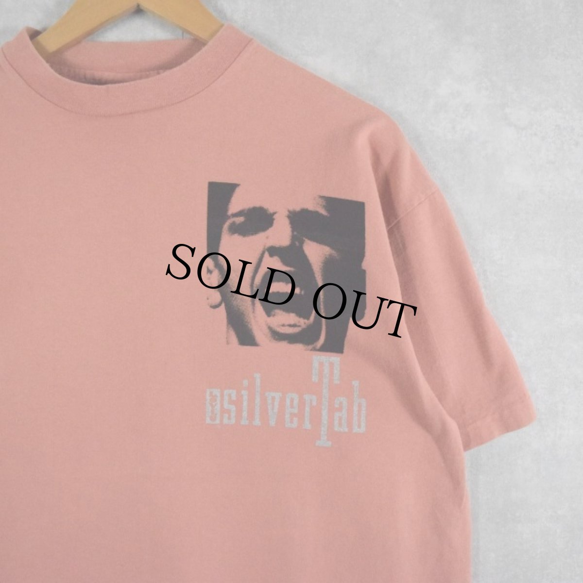 画像2: 90's SILVER TAB USA製 大判プリントTシャツ L (2)