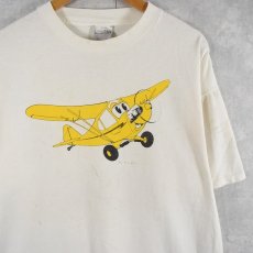 画像1: 90's USA製 "CUB" 飛行機プリントTシャツ XXL (1)