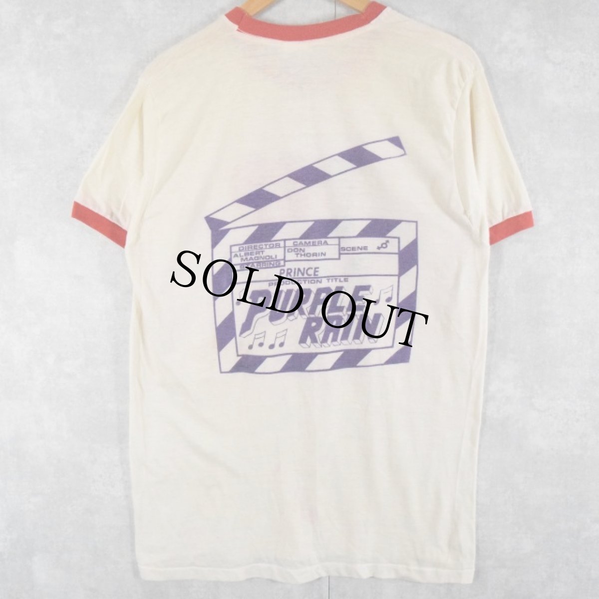 画像2: 80's PRINCE USA製 "PURPLE RAIN" ロックバンドリンガーTシャツ XL (2)