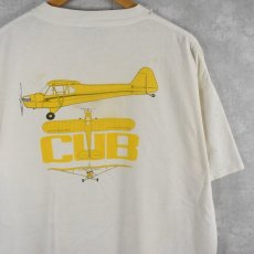 画像2: 90's USA製 "CUB" 飛行機プリントTシャツ XXL (2)