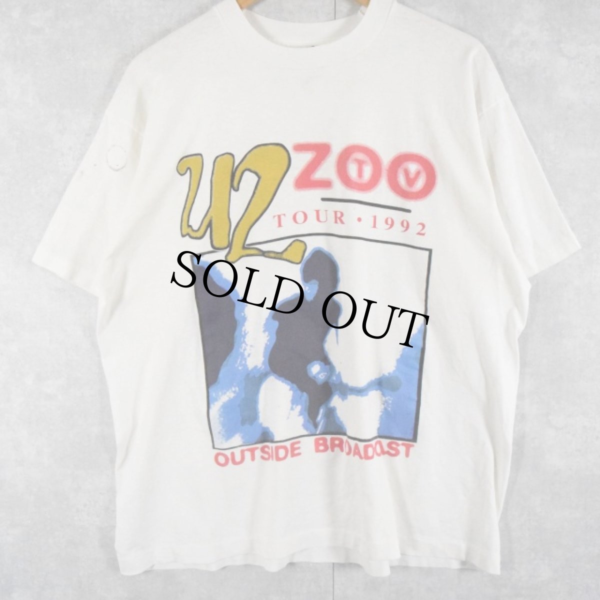 画像1: 90's U2 USA製 ZOO TV TOUR ロックバンドツアーTシャツ XXL (1)