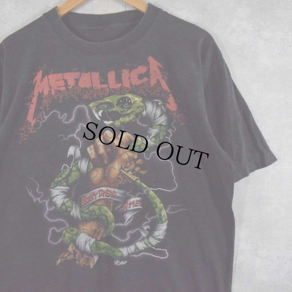 画像1: 90's METALLICA "Don't Tread on Me" ヘヴィメタルバンドTシャツ (1)