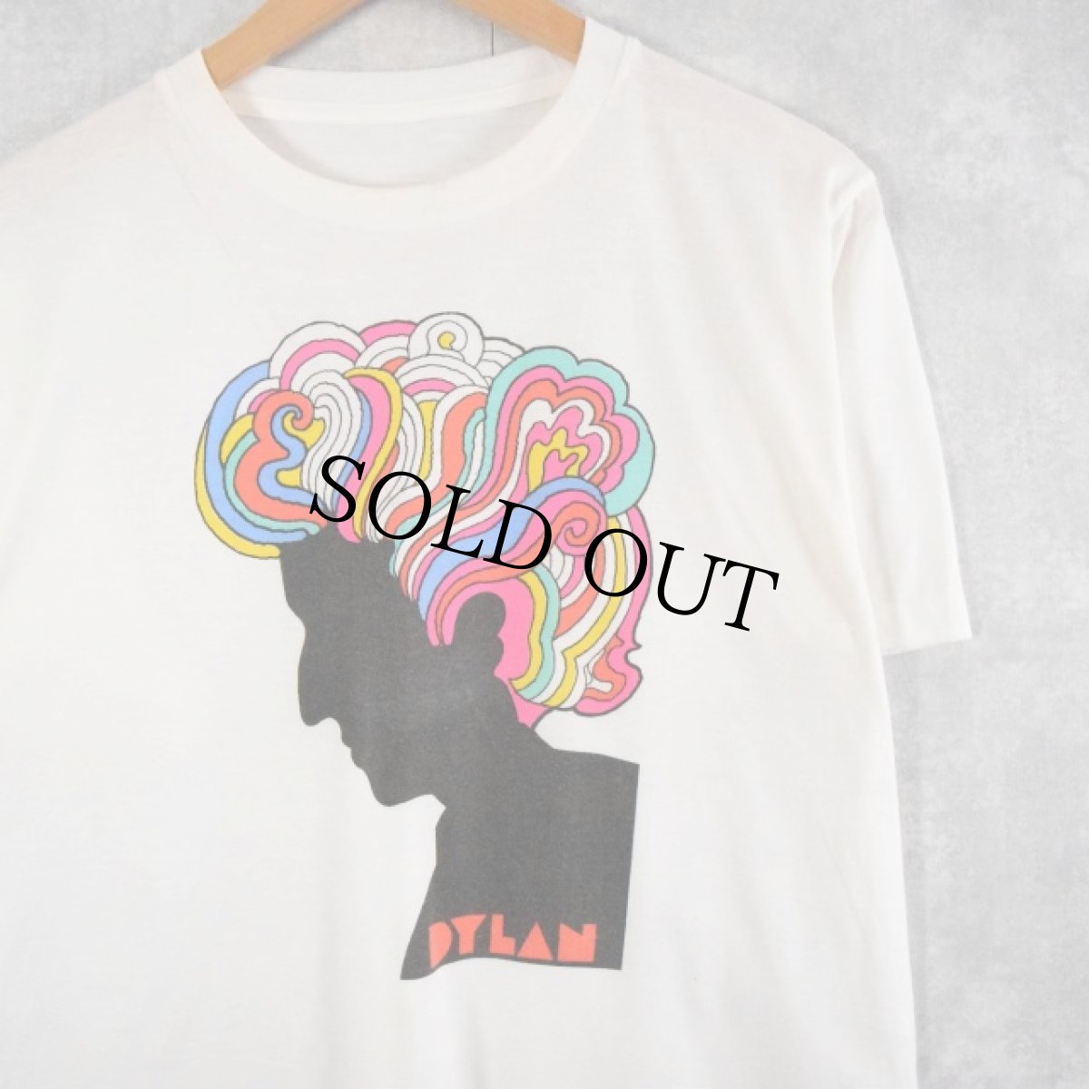 画像1: 70〜80's Milton Glaser "BOB DYLAN" アートプリントTシャツ (1)