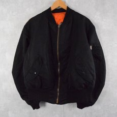 画像1: 90's〜 ALPHA INDUSTRIES,INC. 民間用 MA-1 フライトジャケット XL (1)