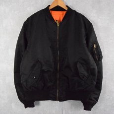 画像1: 90's〜 ALPHA INDUSTRIES,INC. 民間用 MA-1 フライトジャケット XL (1)