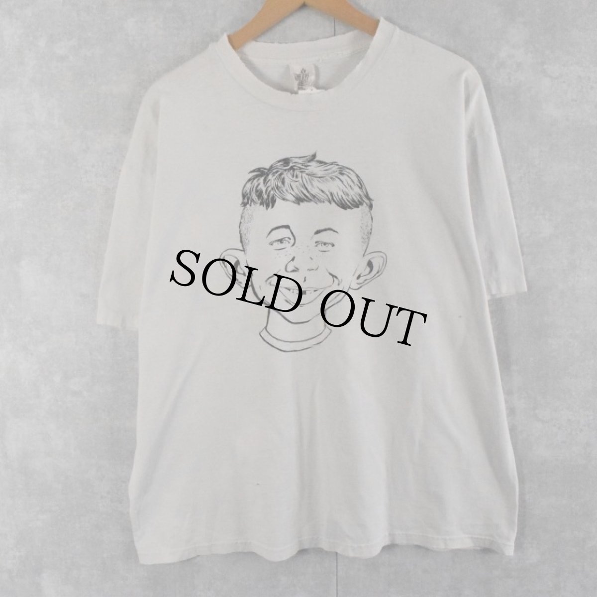 画像2: 90's MAD USA製 "ALFRED E.NEUMAN" キャラクタープリントTシャツ XL (2)