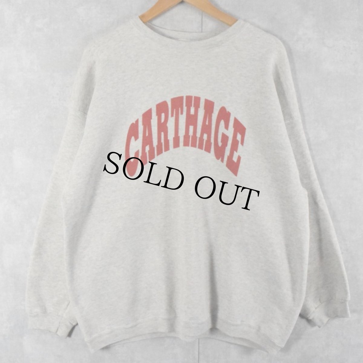画像2: 90's Hanes USA製 "CARTHAGE" プリントスウェット XXL (2)