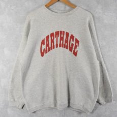 画像2: 90's Hanes USA製 "CARTHAGE" プリントスウェット XXL (2)