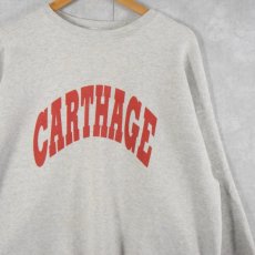 画像1: 90's Hanes USA製 "CARTHAGE" プリントスウェット XXL (1)