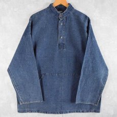 画像1: 〜90's Lee Valley Smocks IRELAND製 デニムプルオーバースモック XL (1)