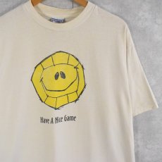 画像1: 90's USA製 "Have a nice game" スマイルプリントTシャツ XL (1)