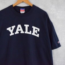 画像1: Champion "YALE" カレッジプリントTシャツ XL (1)