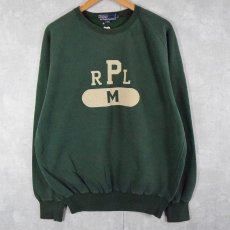 画像2: 90's〜 POLO Ralph Lauren "RPP" プリントラグランスウェット M (2)