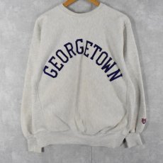 画像1: 90's MV SPORT PRO WEAVE "GEORGETOWN" ワッペン付きスウェット L (1)