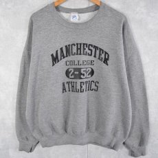 画像2: 90's JERZEES USA製 "MANCHESTER COLLEGE" プリントスウェット 2XL (2)