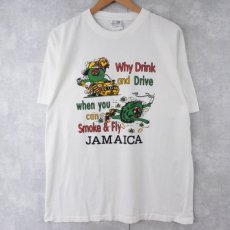 画像2: "JAMAICA" ラスタカラープリントTシャツ XL (2)