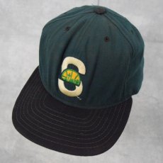 画像1: 80's NEWERA NBA Seattle Supersonics ロゴ刺繍 スナップバック キャップ MEDIUM-LARGE (1)