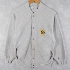 画像2: 90's Champion REVERSE WEAVE USA製 "NOTRE DAME" フルスナップスウェット M (2)