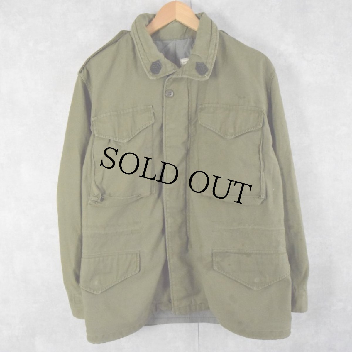 画像1: 60's U.S.ARMY M-65 Field Jacket 2nd グレーライナー SHORT SMALL (1)