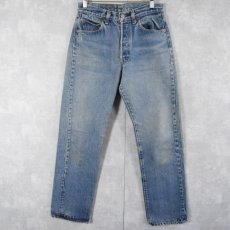 画像1: 80's Levi's 501 USA製 内股シングル デニムパンツ W29 (1)