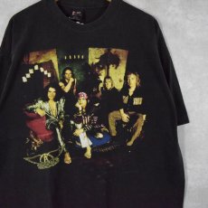 画像1: 90's AEROSMITH ハードロックバンドツアーTシャツ XL (1)