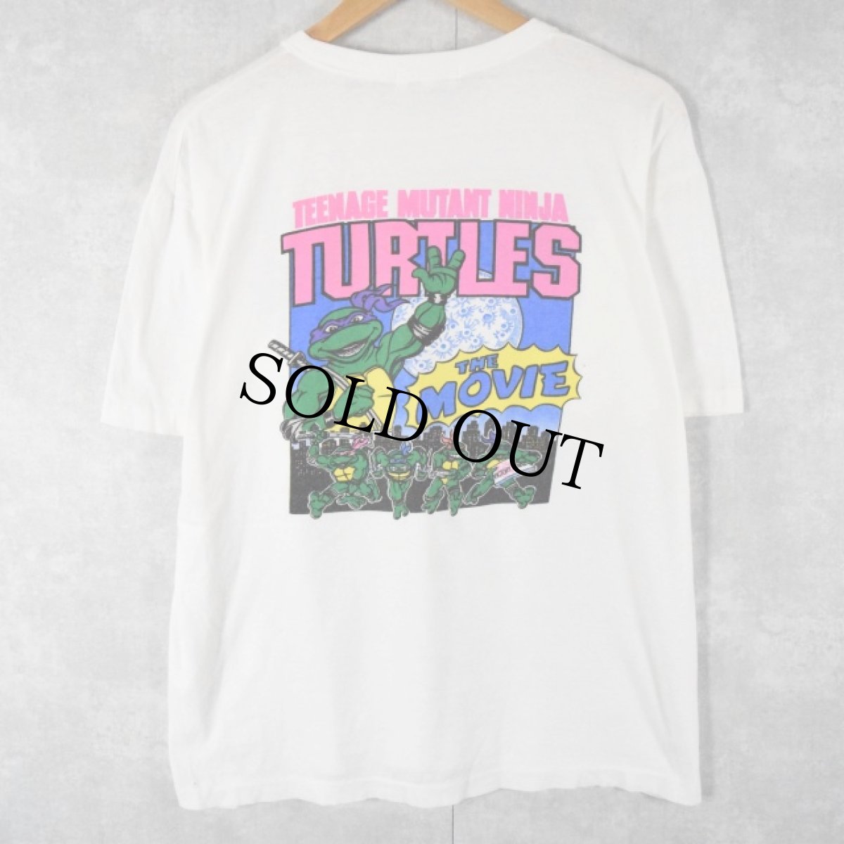 画像2: 90's Teenage Mutant Ninja Turtles アニメキャラクタープリントTシャツ (2)