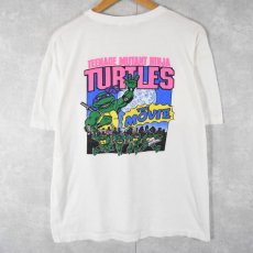 画像2: 90's Teenage Mutant Ninja Turtles アニメキャラクタープリントTシャツ (2)