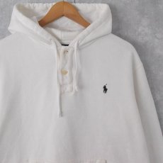 画像1: POLO Ralph Lauren ヘンリーネック スウェットフーディー XL (1)