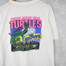 画像1: 90's Teenage Mutant Ninja Turtles アニメキャラクタープリントTシャツ (1)