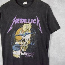 画像1: 80's METALLICA pushead USA製 "DAMAGED JUSTICE" ロックバンドTシャツ (1)