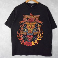 画像2: 90's AEROSMITH ハードロックバンドツアーTシャツ XL (2)