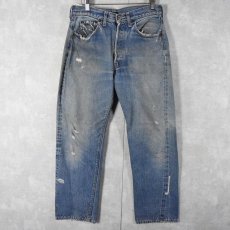 画像1: 60〜70's LEVI'S 501 BIGE デニムパンツ W31 (1)