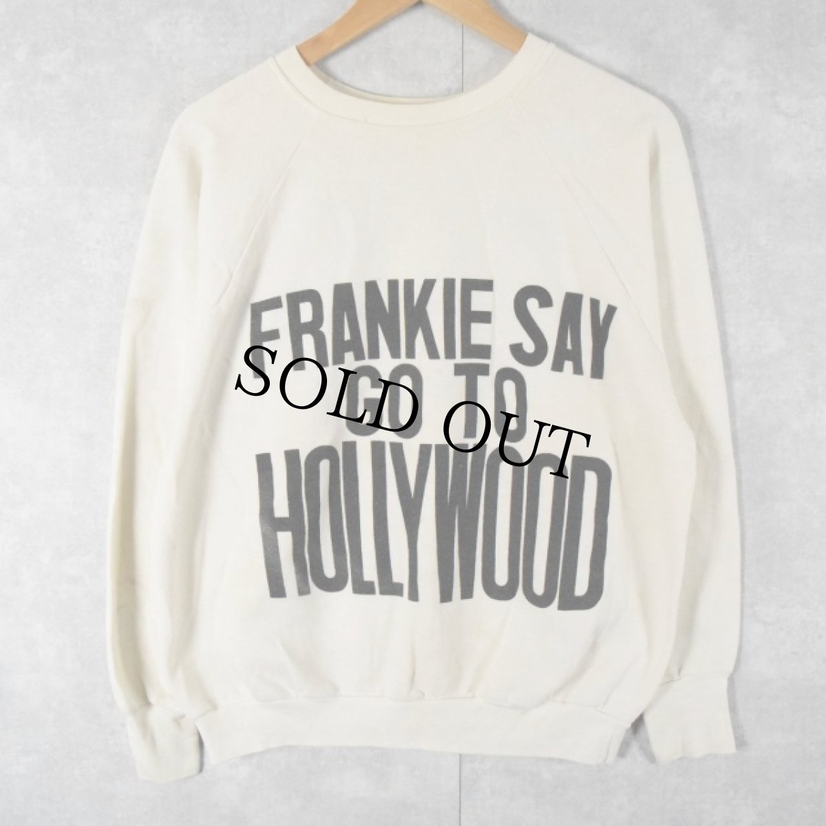 画像1: 〜80's LOGO-7 "FRANKY SAY GO TO HOLLYWOOD" ラグランスウェット XL (1)