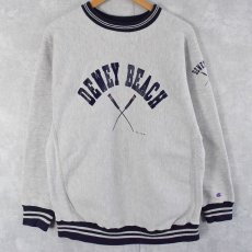 画像1: 90's Champion REVERSE WEAVE USA製 ボーダーリブ "DEWEY BEACH" XL (1)