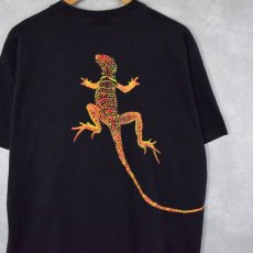 画像1: 90's Marboro USA製 トカゲプリント ポケットTシャツ XL (1)