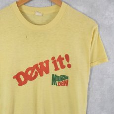 画像1: 80's MOUNTAIN DEW USA製 "Dew it !" 飲料ロゴTシャツ L (1)