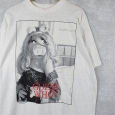 画像1: 90's ミス・ピギー CANADA製 GUESS WHO? キャラクターパロディTシャツ DEADSTOCK XL (1)