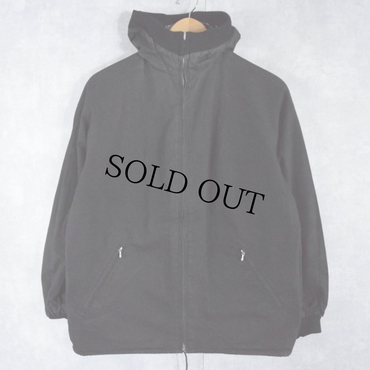 画像2: 60's croydon SWISS製 総柄 リバーシブルコットンパーカー (2)