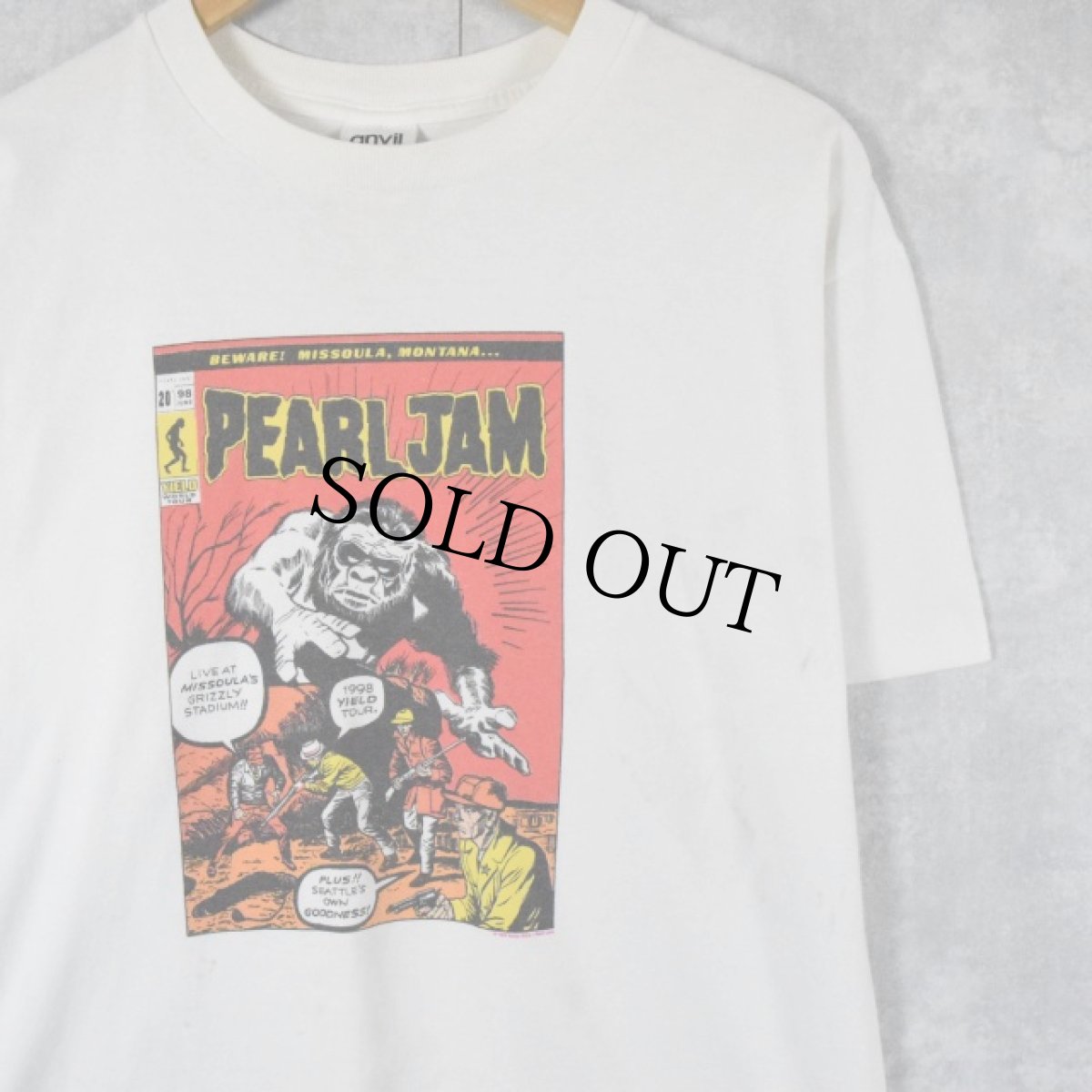 画像1: 90's PEARL JAM USA製 "YIELD TOUR" ロックバンドツアーTシャツ L (1)